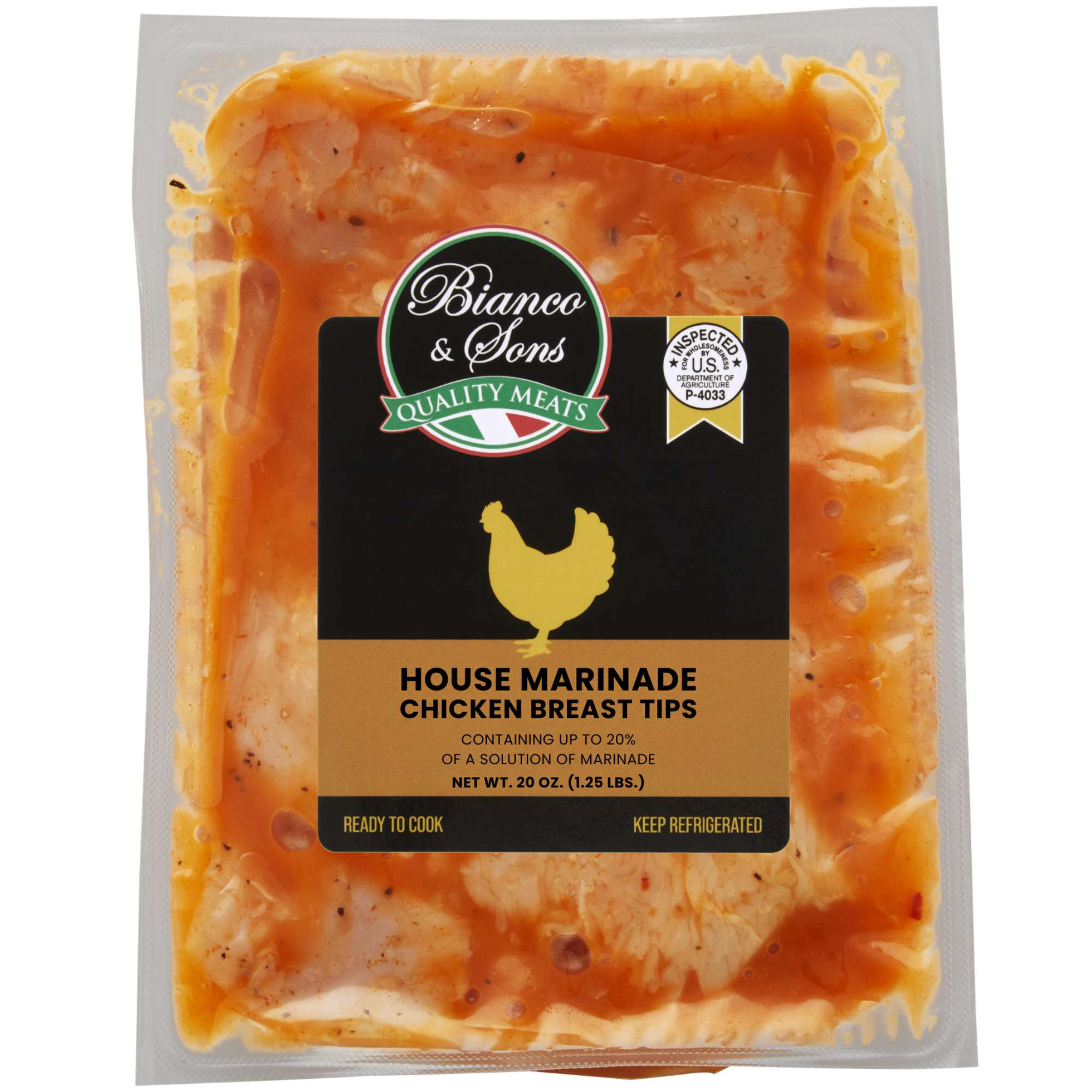 House Marinade Chicken Breast Tips LBS