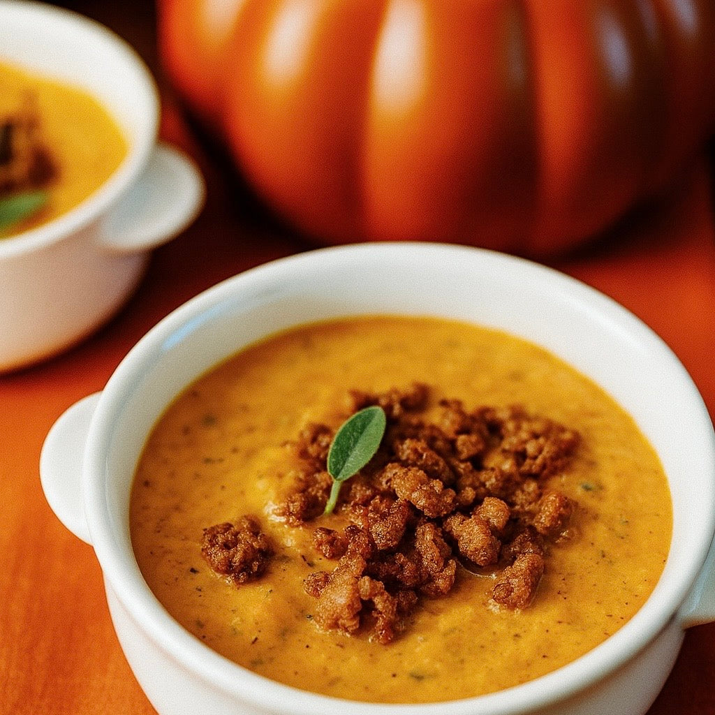 Italian Sausage, Pumpkin & Sage Soup
