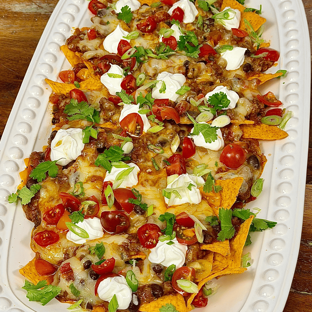 Super Bowl Sausage Chili Nachos