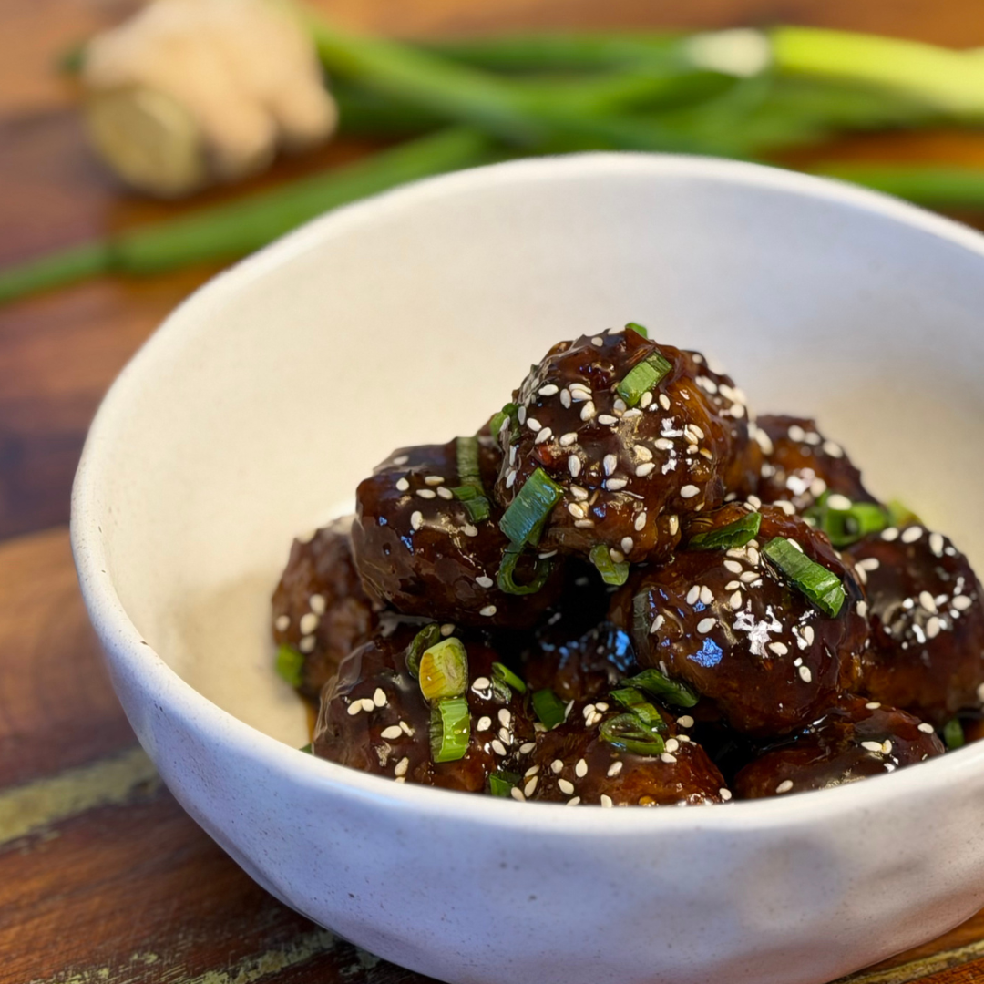 Sticky Hoisin Sausage Meatballs