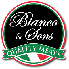 Bianco and Sons quality meats black logo