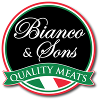 Bianco and Sons quality meats black logo