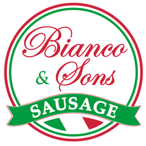 Bianco and Sons quality meats white logo