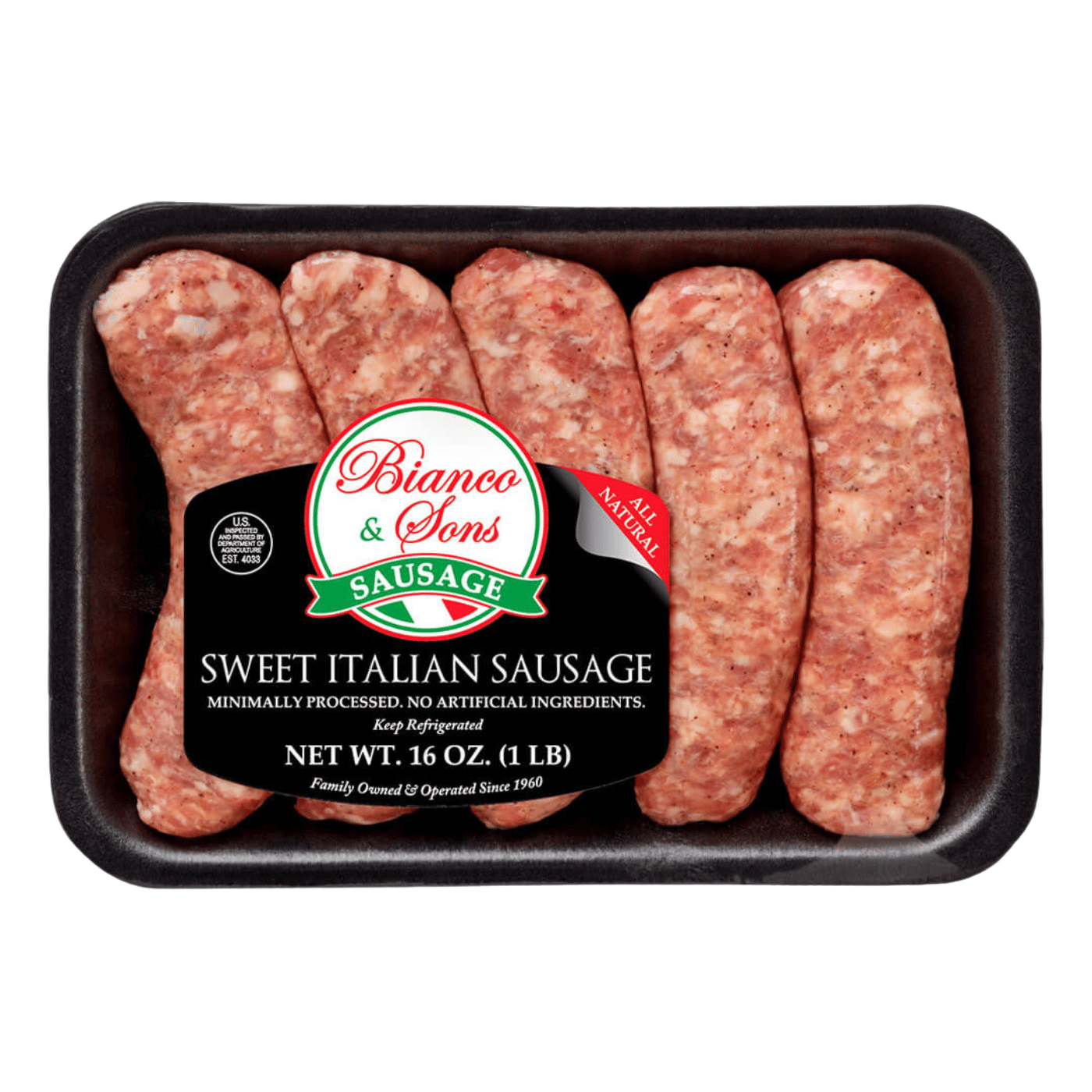Sweet Italian Sausage - 1 LB