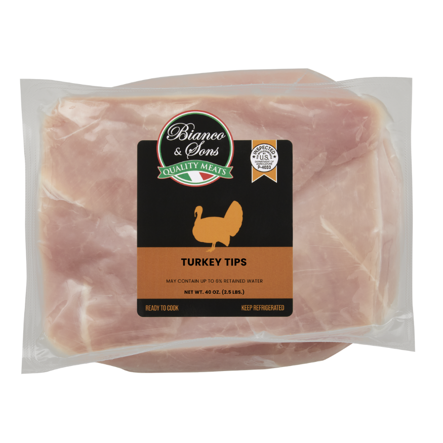 Turkey Tips - 2.5 LBS – Bianco & Sons