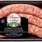 Cheese & Garlic Italian Sausage - 1 LB