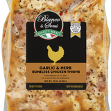 Garlic & Herb Boneless Chicken Thighs - 2 LBS