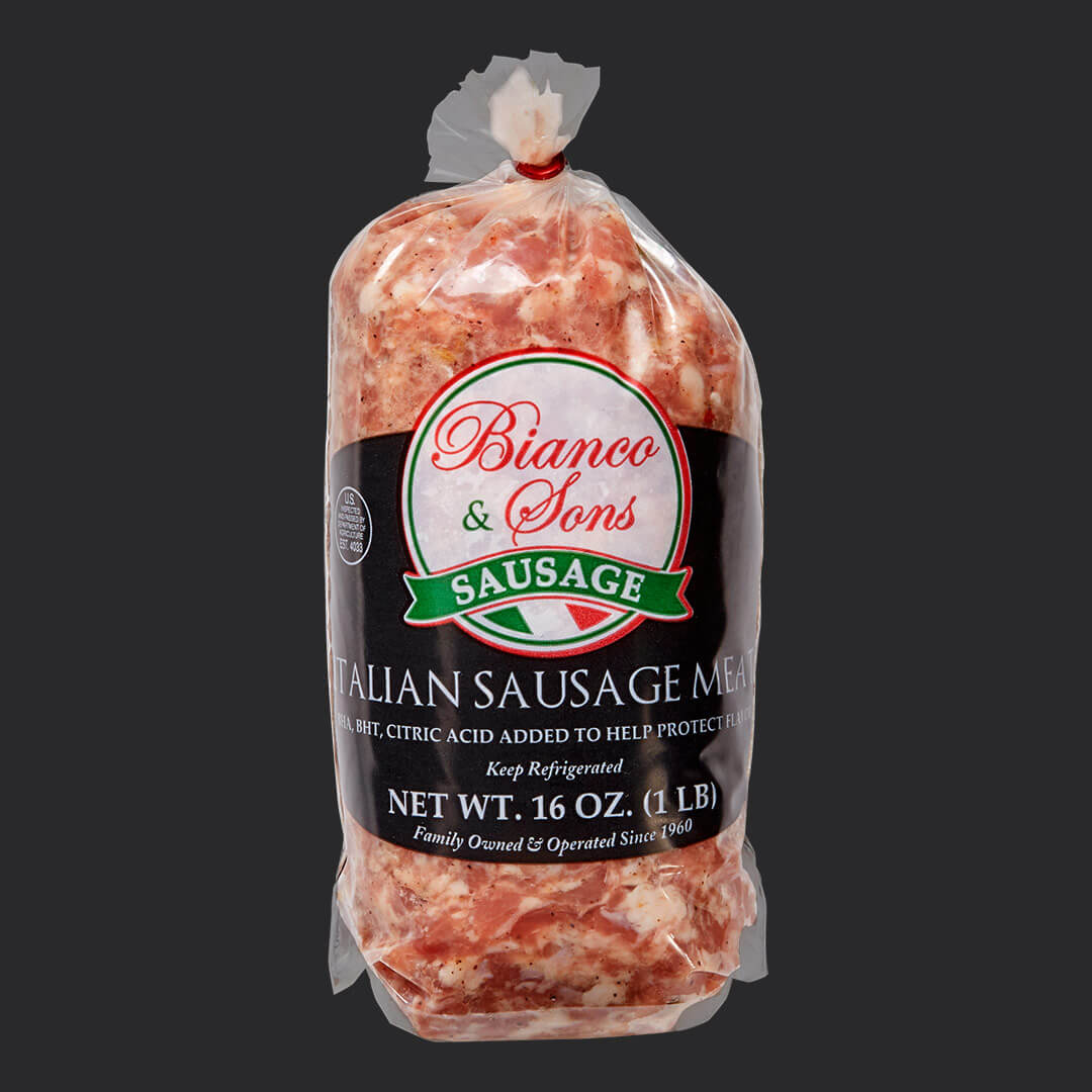 Settle Kæmpe stor længde ItalianSausage Meat - Bianco Sausage
